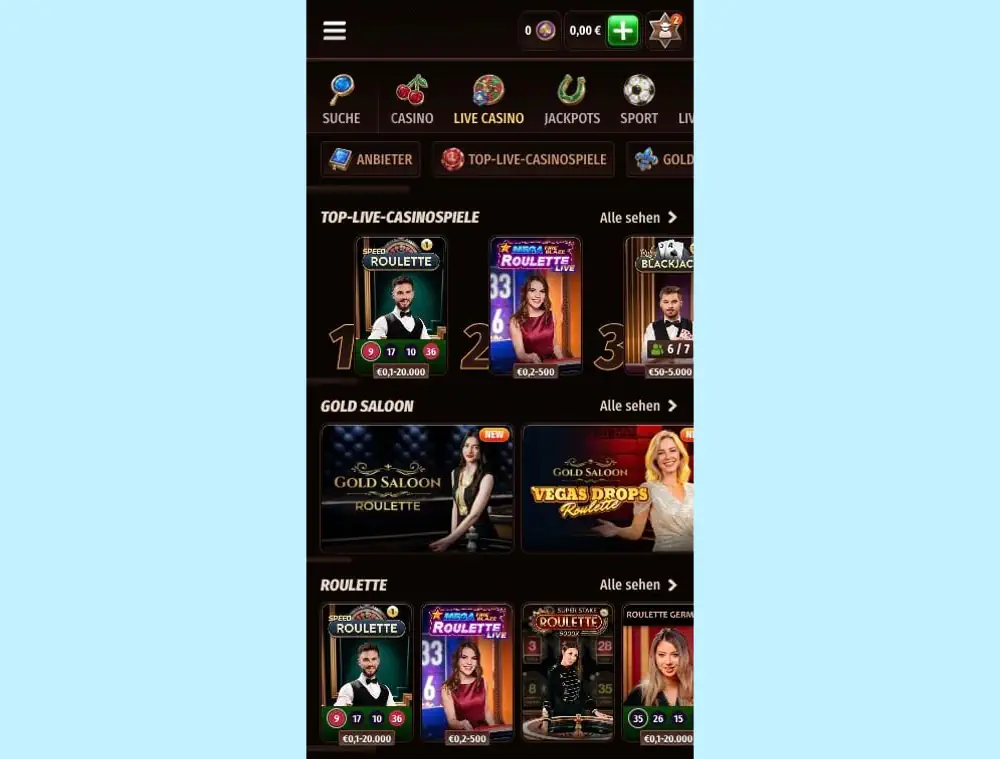 Multi-vertical casino: 1,200+ slots plus live dealer, Pragmatic Play and Evolution headlining